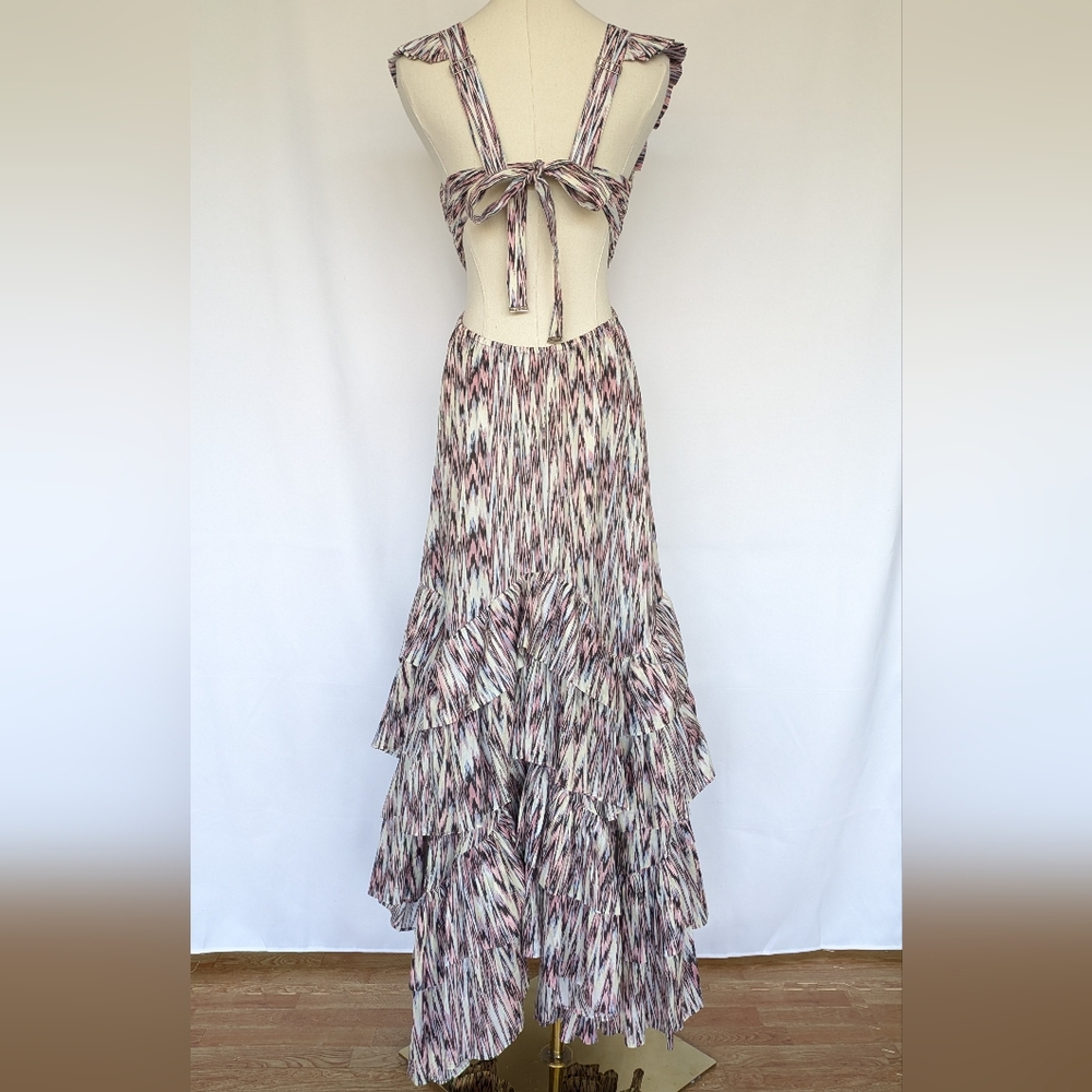 Magali Pascal Ruffled Cut-Out Maxi Dress - Picture 5 of 12